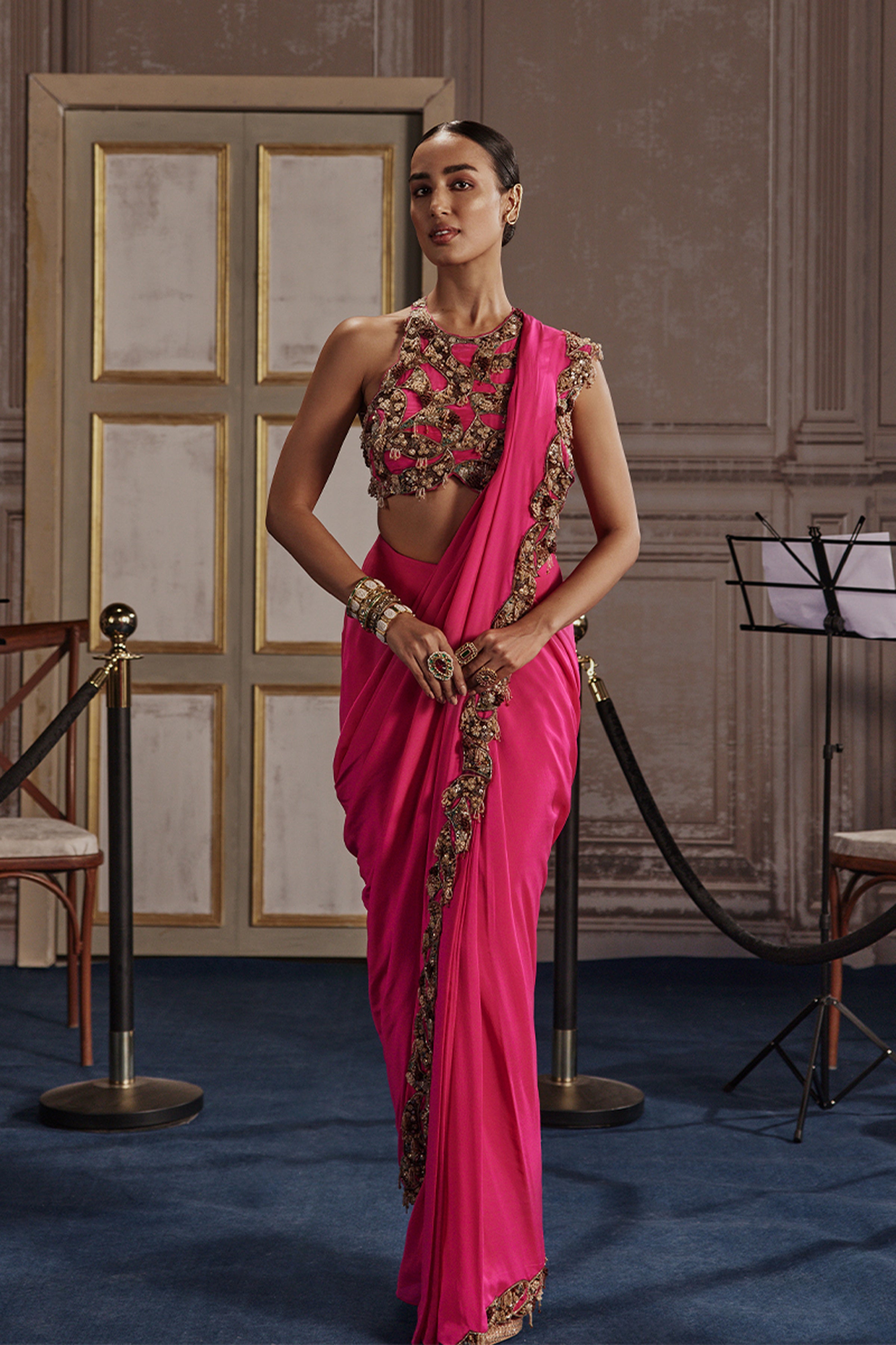 SAREE BLOUSE FUCHSIA