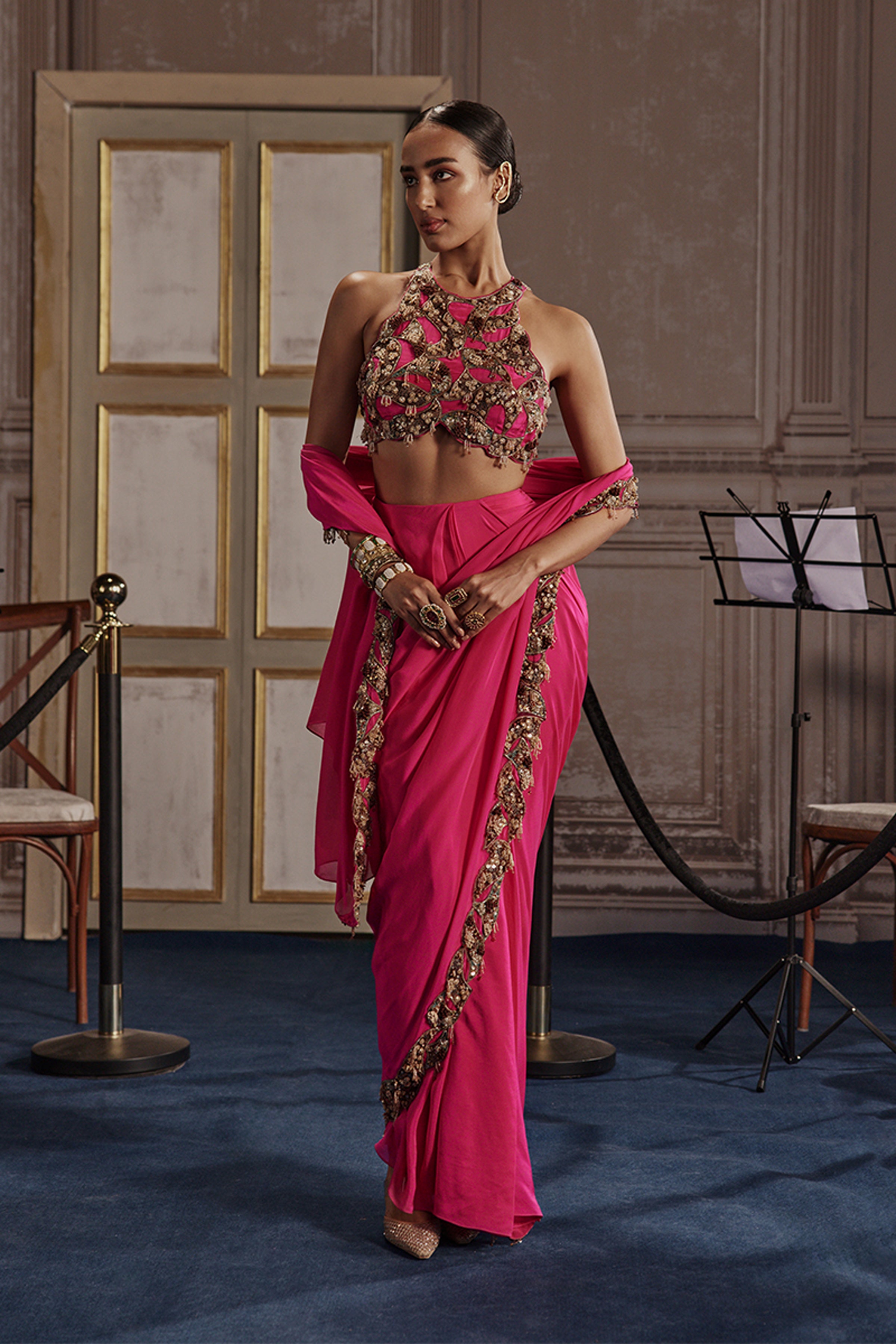 SAREE BLOUSE FUCHSIA