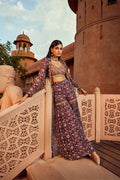 JACKET BUSTIER SHARARA PURPLE