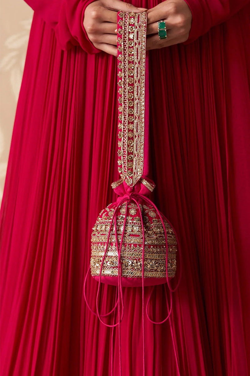 Fuchsia Potli