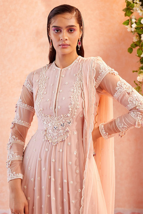 Chalk Pink Anarkali