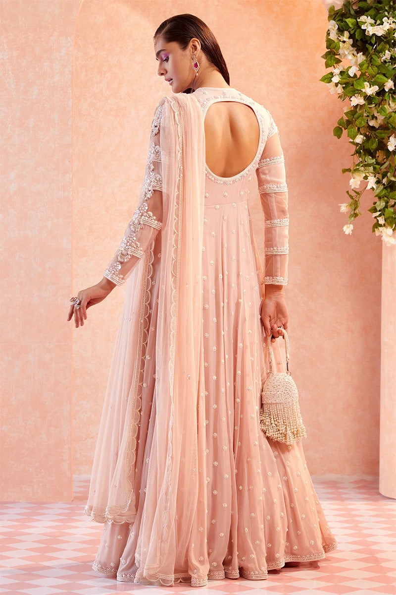Chalk Pink Anarkali