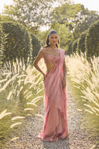 Drape Saree Blouse Fuchsia