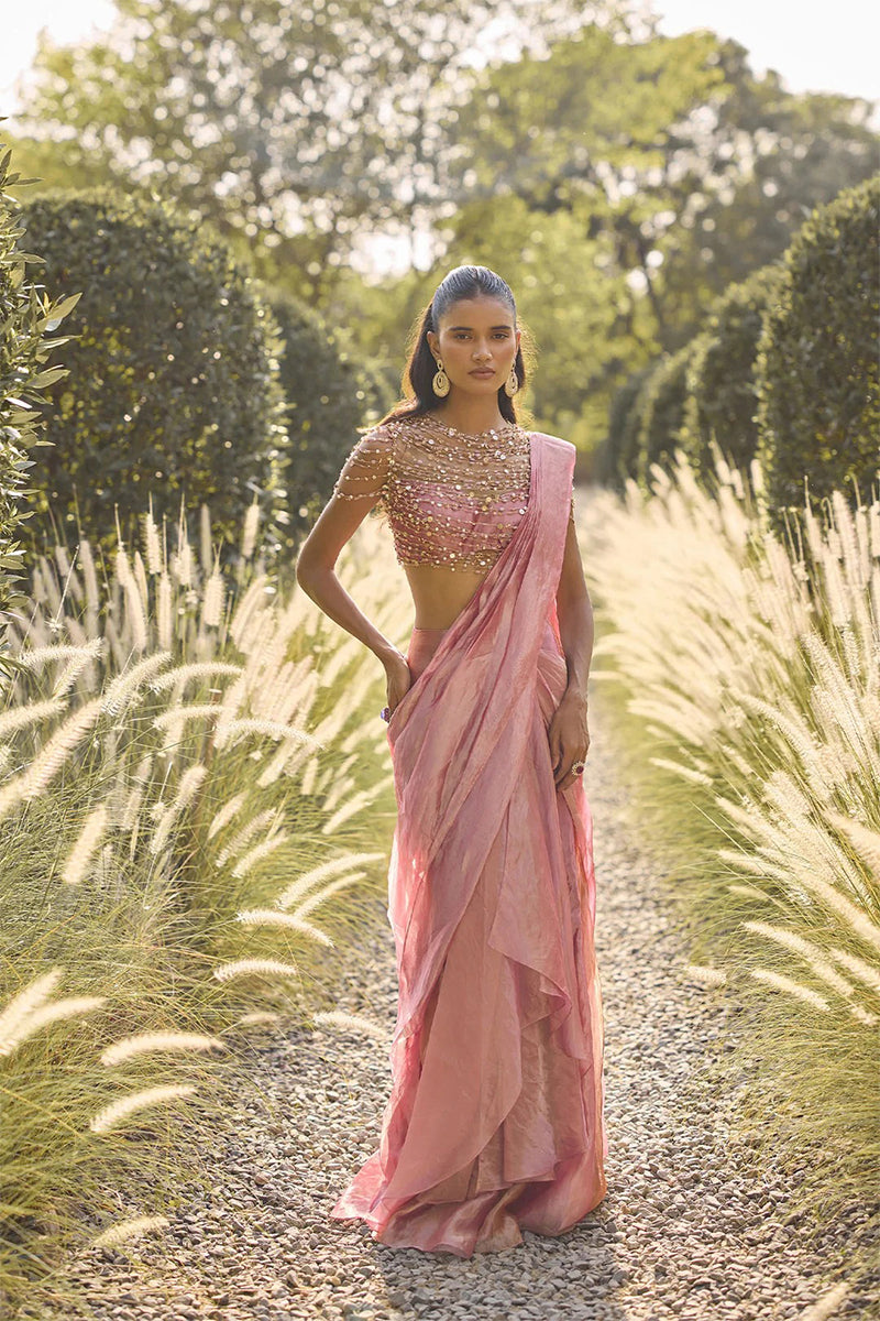Drape Saree Blouse Fuchsia