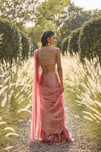 Drape Saree Blouse Fuchsia