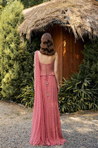 Drape Saree Corset Fuchsia