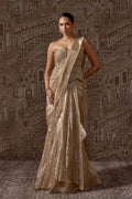 Drape Saree Blouse Gunmetal