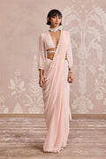 Dusky Pink Draped Saree