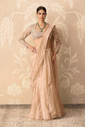 Gunmetal Gold Draped Saree