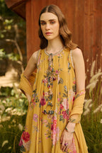 Kurti Gharara Dupatta Yellow