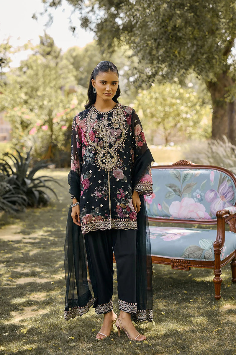 Kurta Salwar Dupatta Black