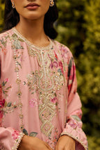 Kurta Pant Dupatta Dusky Pink