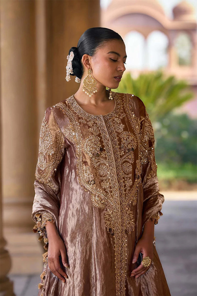 Kurta Pant Dupatta Deep Lilac Gold