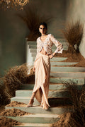 JACKET DRAPE SKIRT NUDE BEIGE