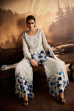 ROCOCO BY RAGHVI KURTI SHARARA DUPATTA OCEAN