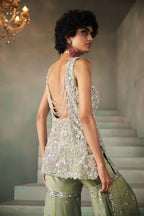 ROCOCO BY RAGHVI KURTI SHARARA DUPATTA MINT