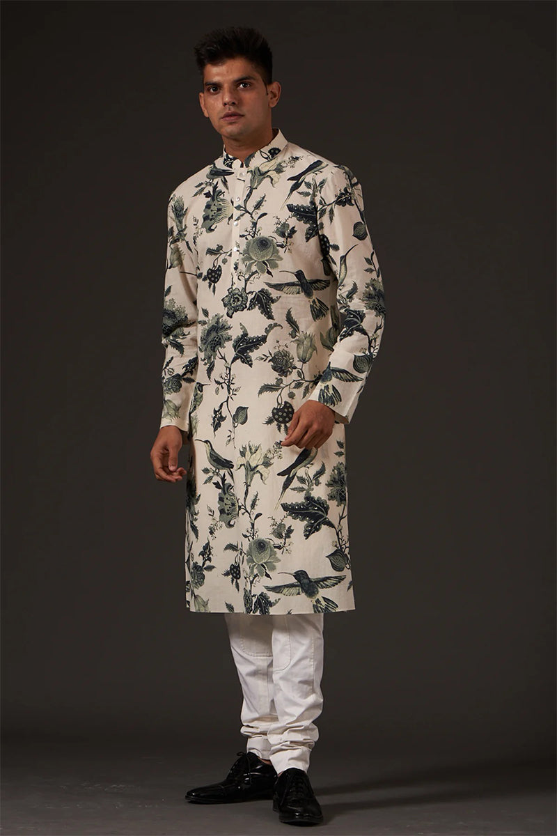 Kurta Churidar Ivory