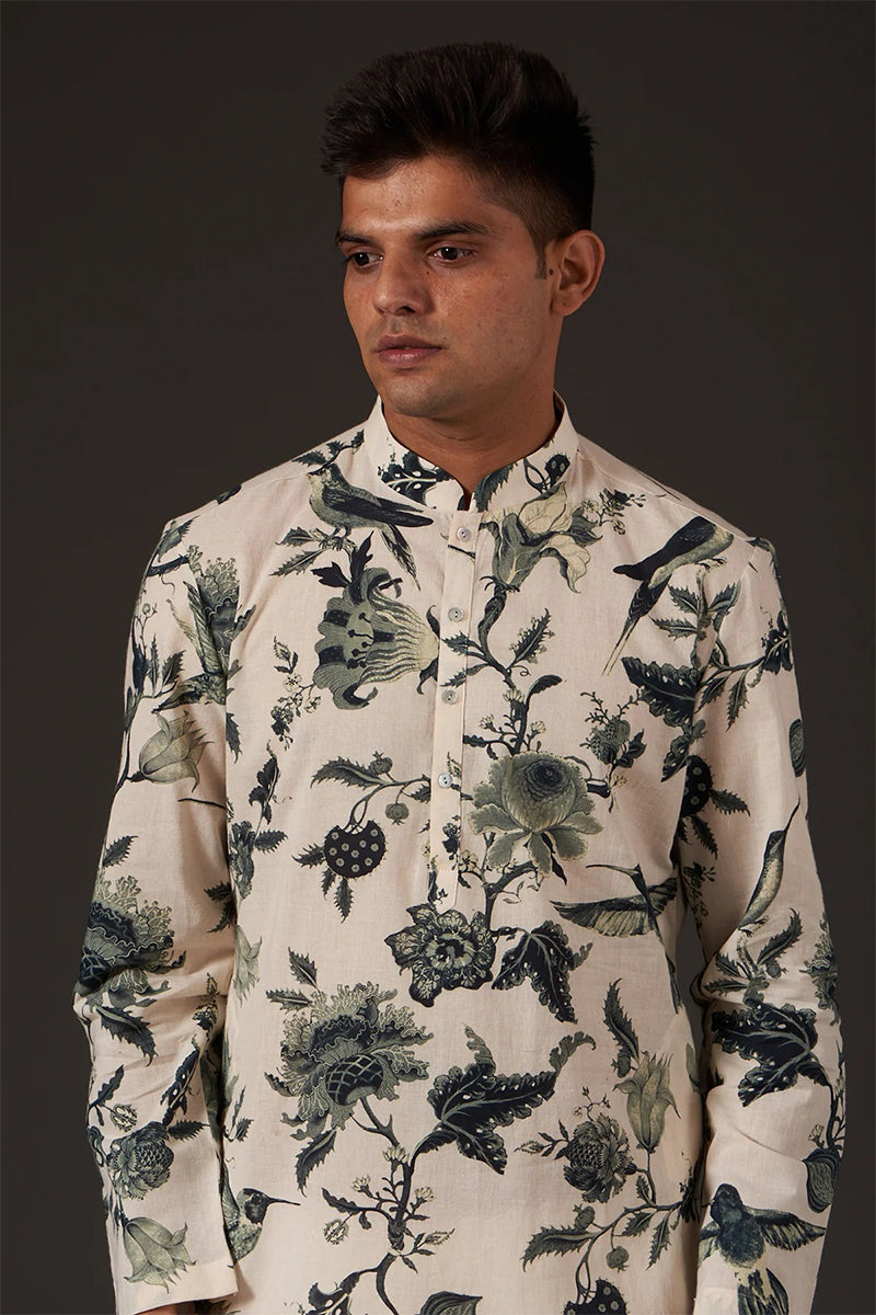 Kurta Churidar Ivory