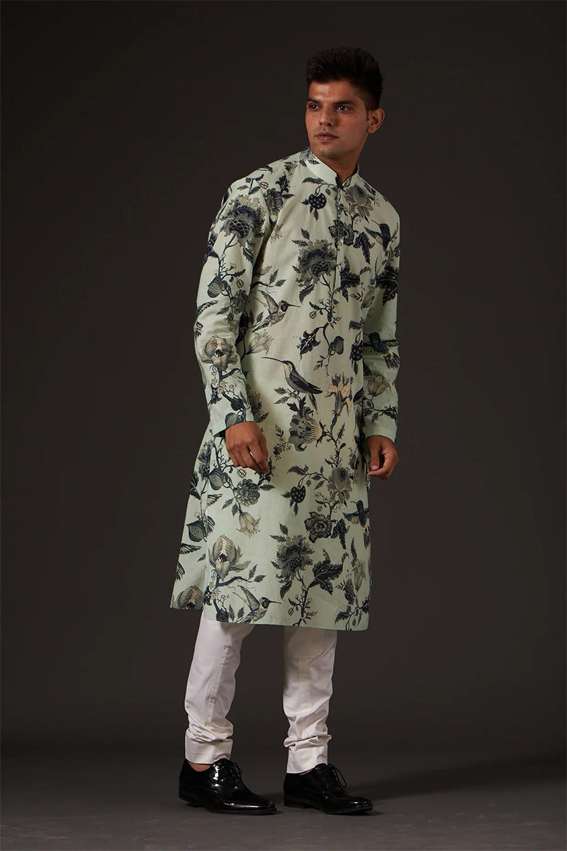 Kurta Churidar Mint Green