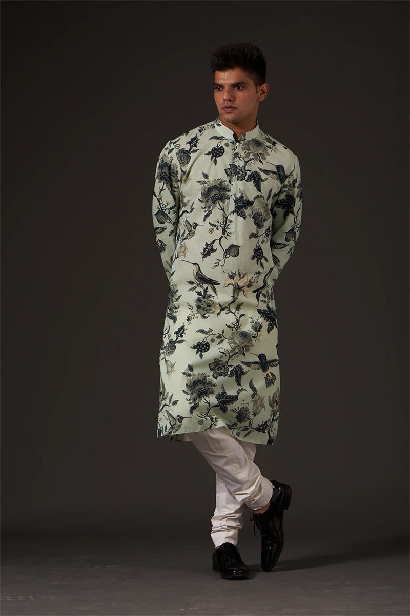 Kurta Churidar Mint Green