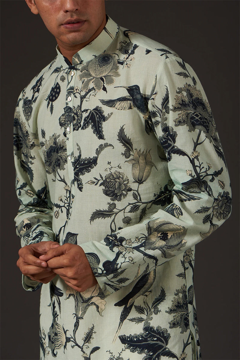 Kurta Churidar Mint Green