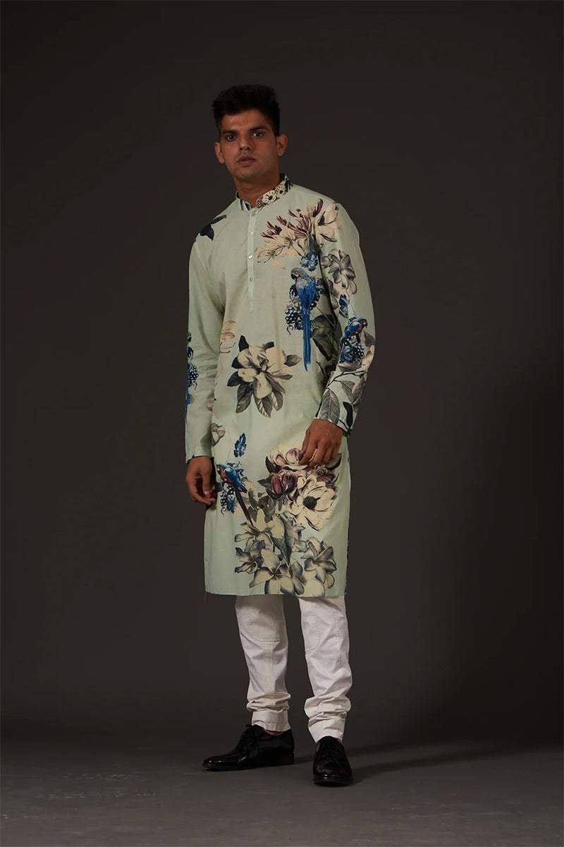 Kurta Churidar Sage Green