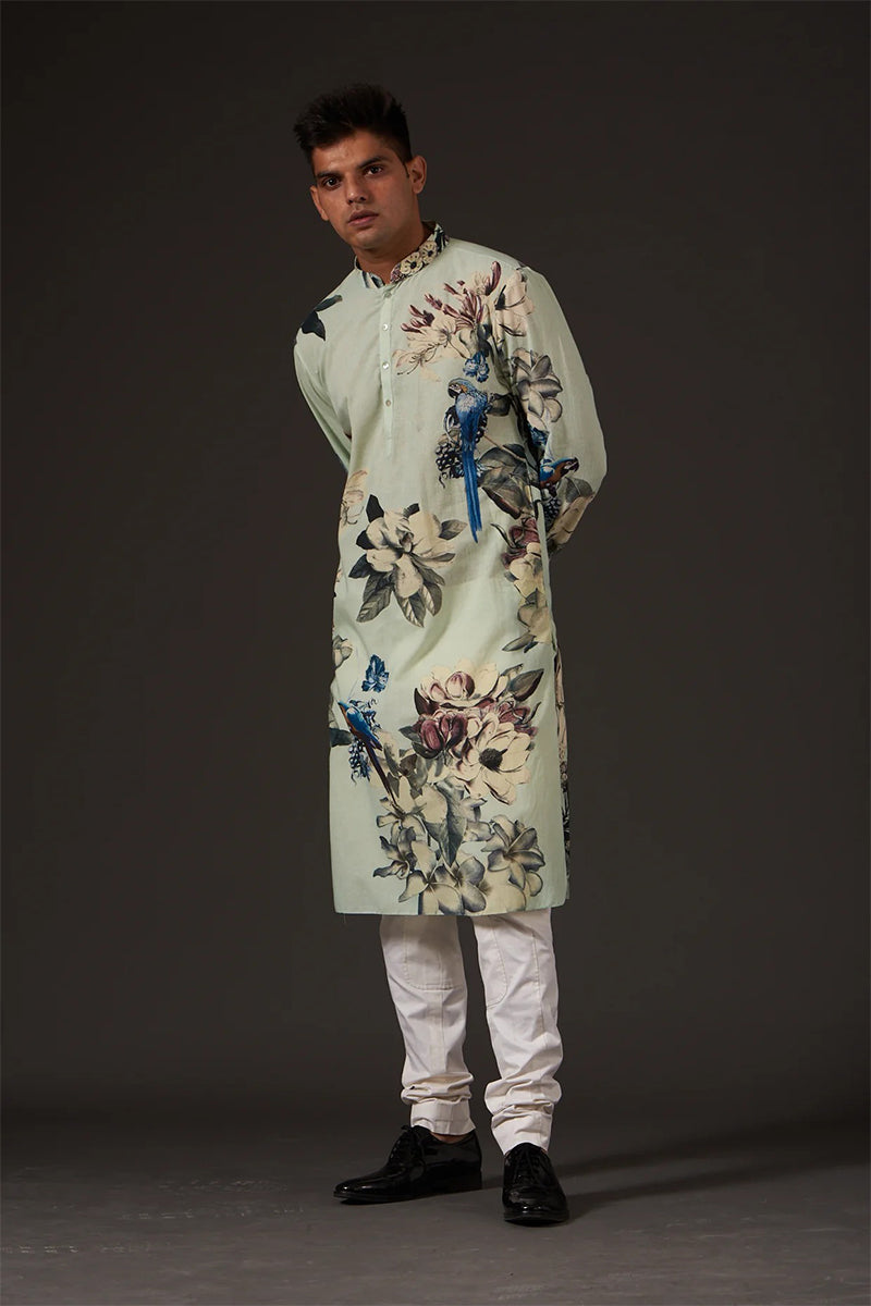 Kurta Churidar Sage Green