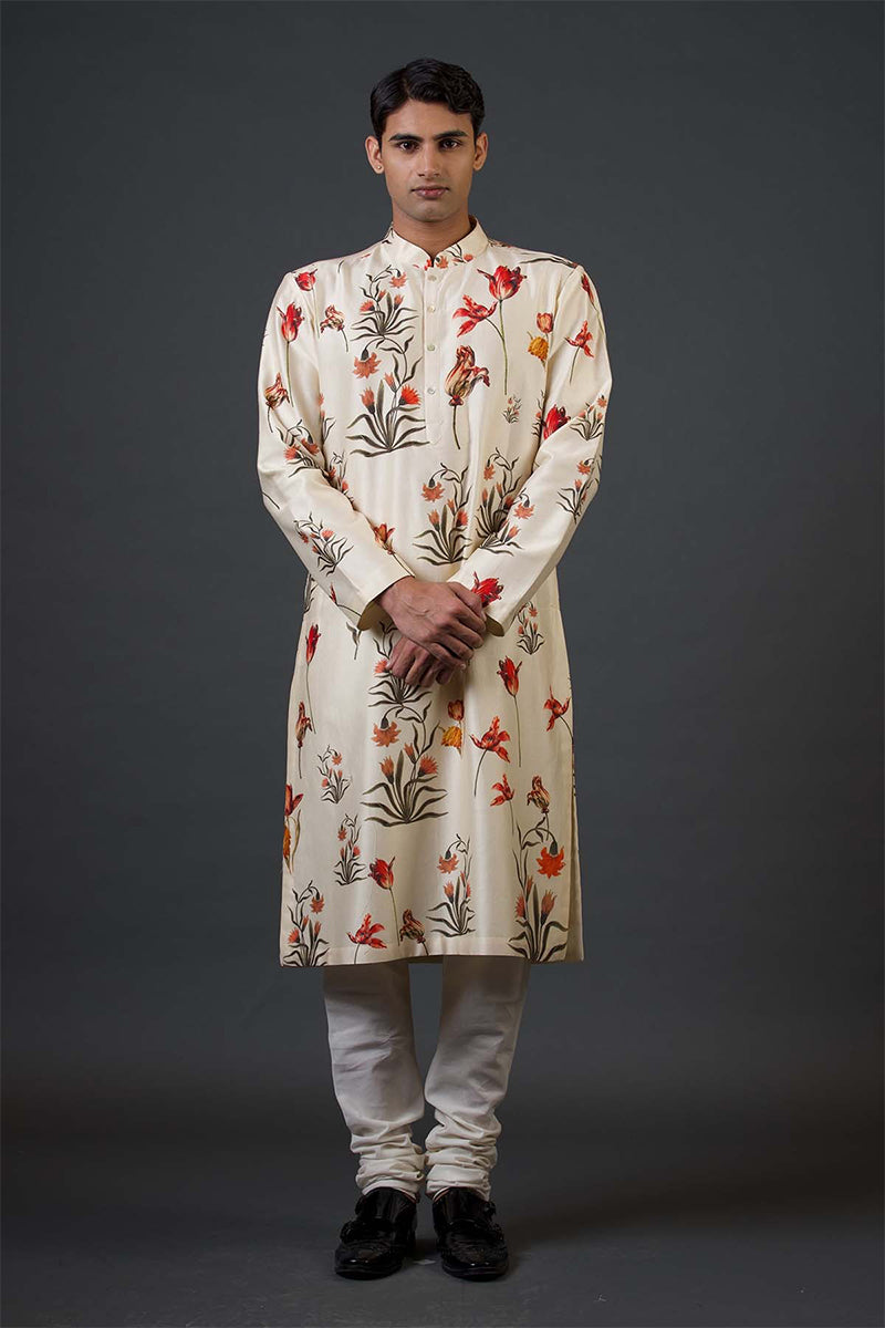 Kurta Churidar Ivory