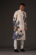 Kurta Churidar Ivory Blue
