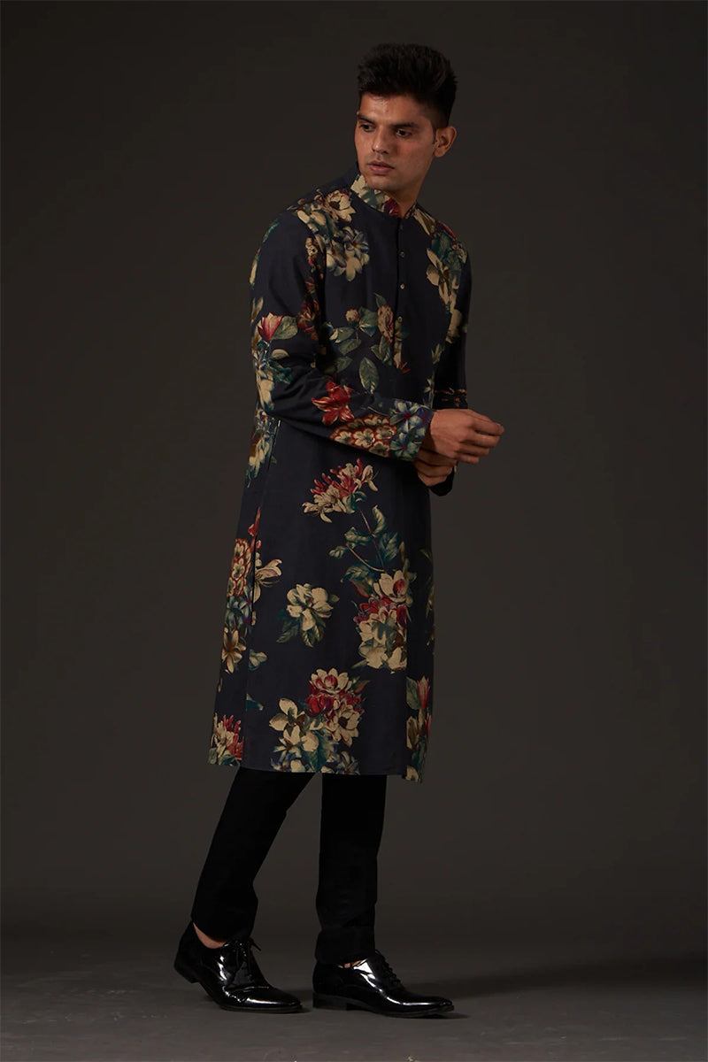Kurta Churidar Black
