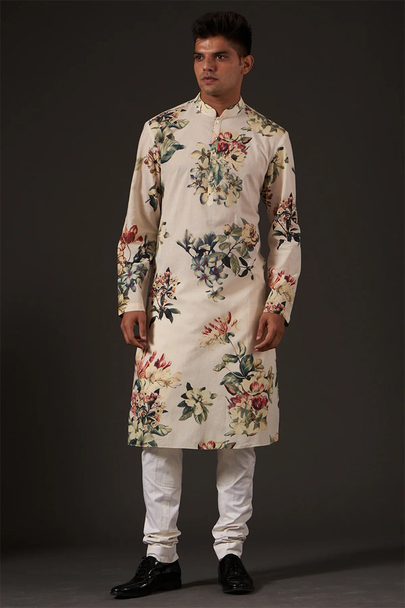 Kurta Churidar Ivory