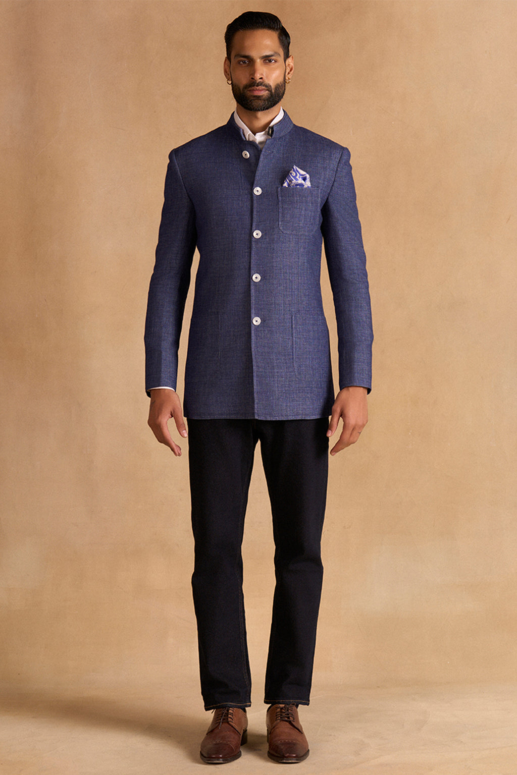 BANDHGALA BLUE