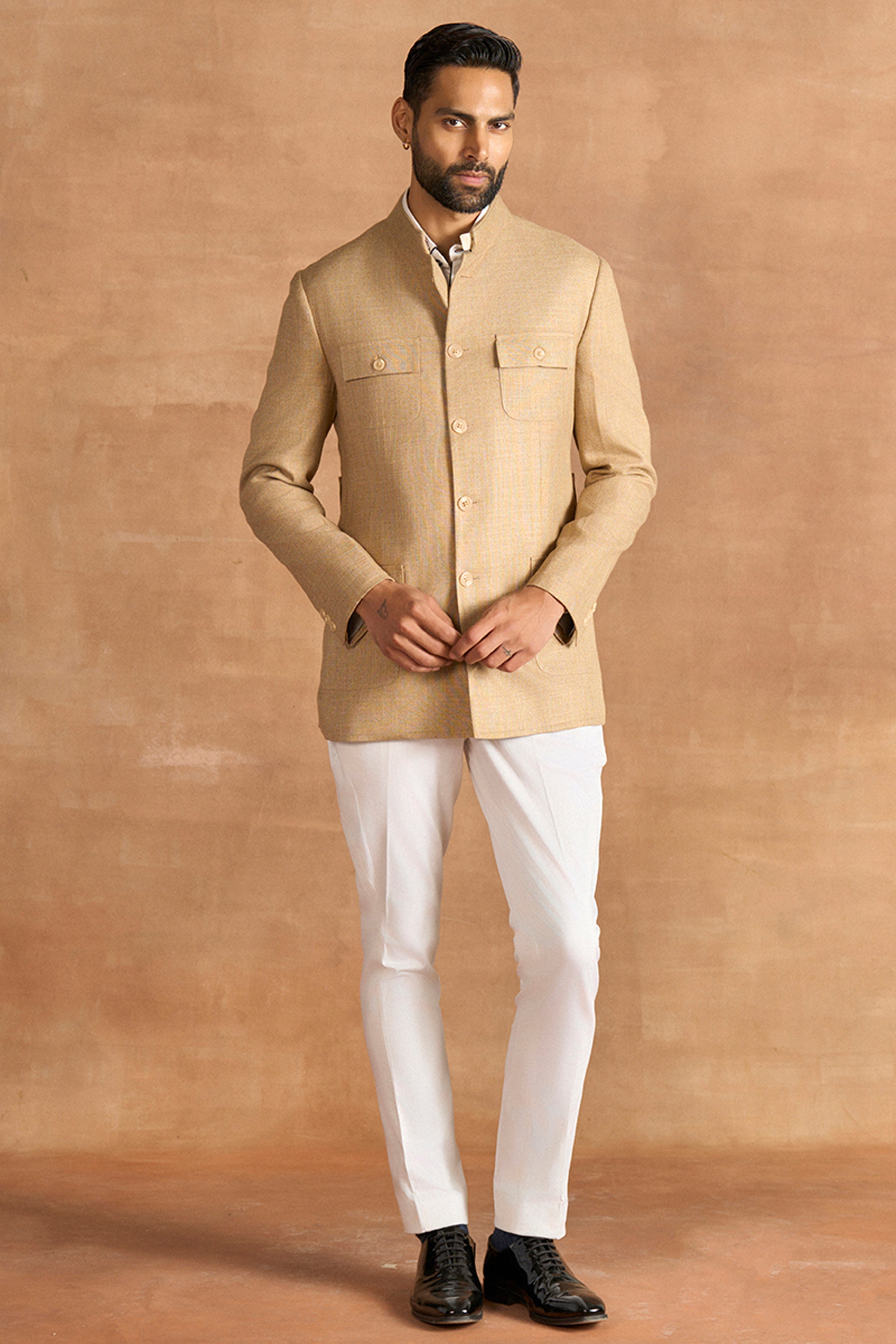 BANDHGALA KHAKI