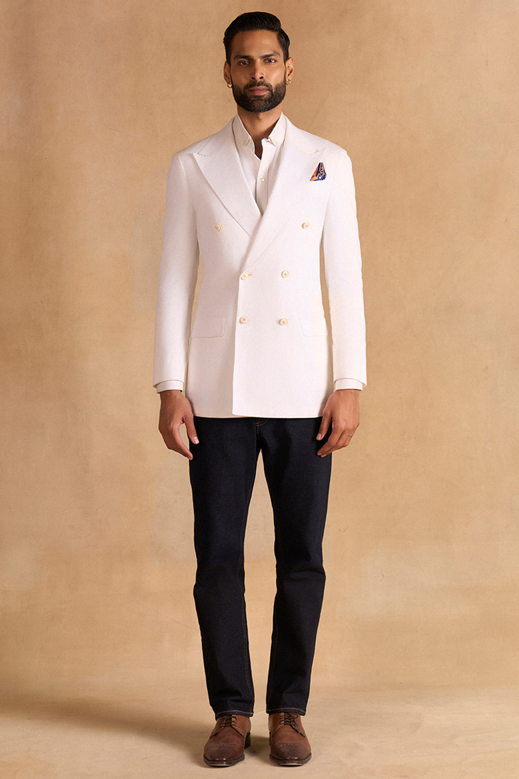 BANDHGALA OFF WHITE