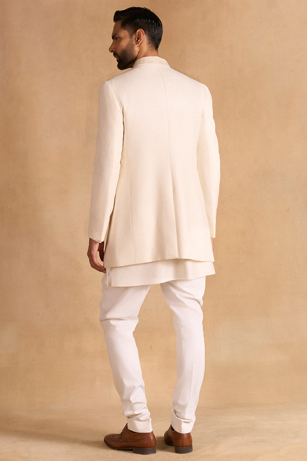 BANDHGALA OFF WHITE