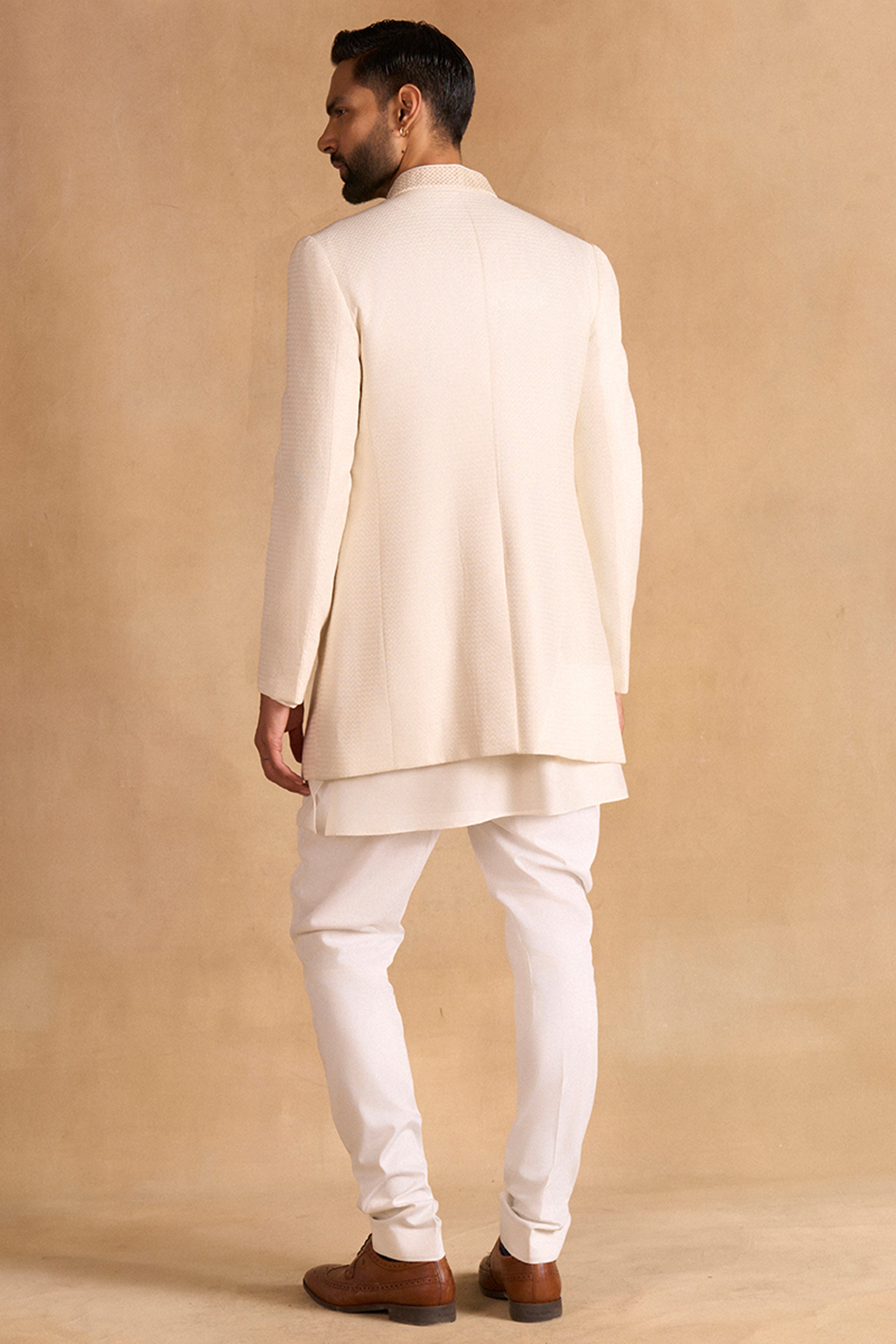 BANDHGALA OFF WHITE