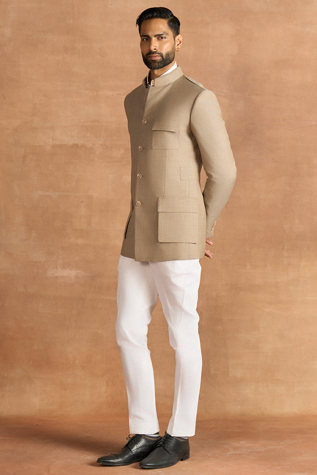 BANDHGALA BEIGE
