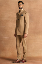 BANDHGALA-TROUSER KHAKI