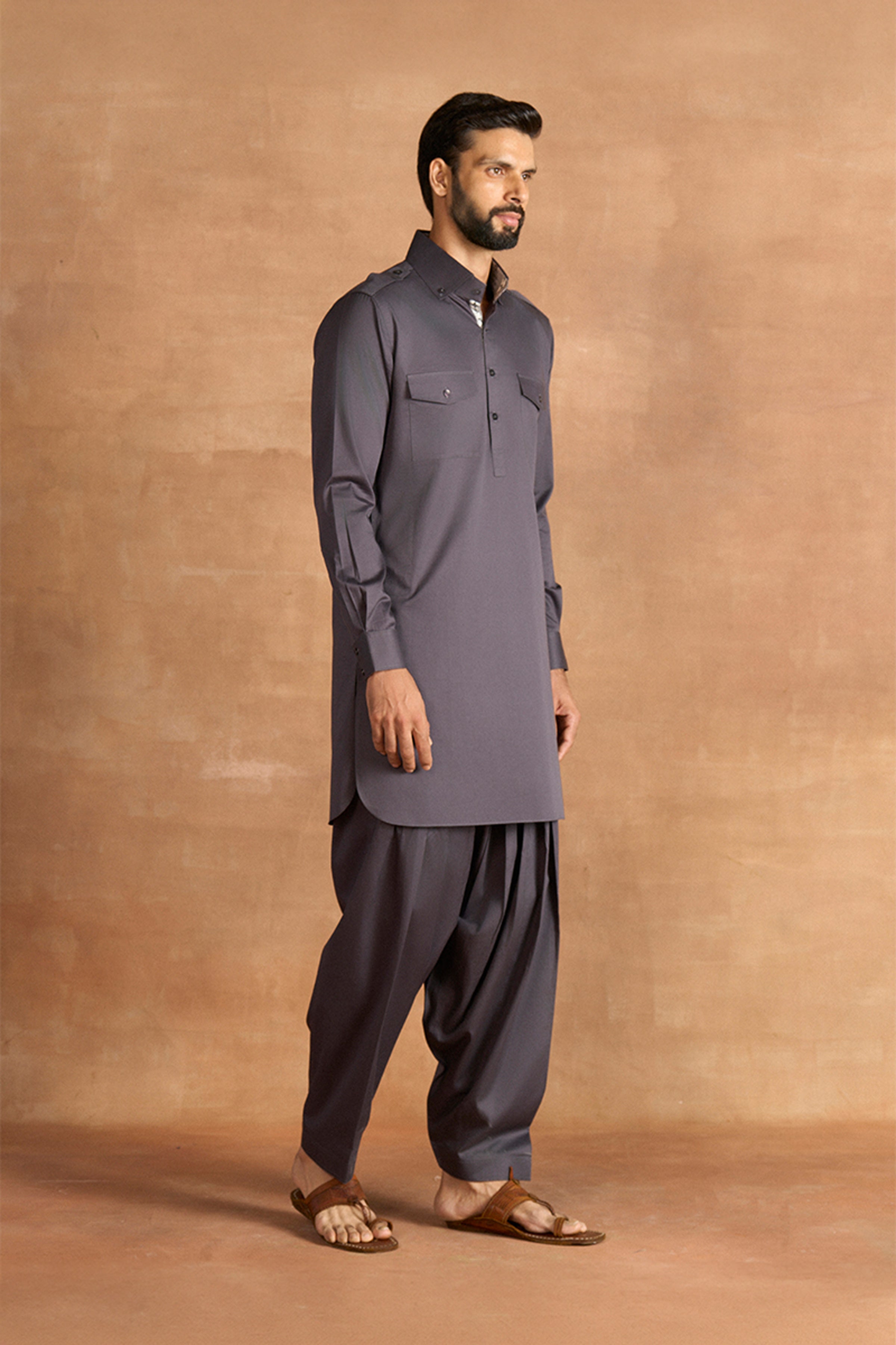 KURTA SALWAR GREY