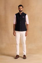 WAISTCOAT NAVY BLACK