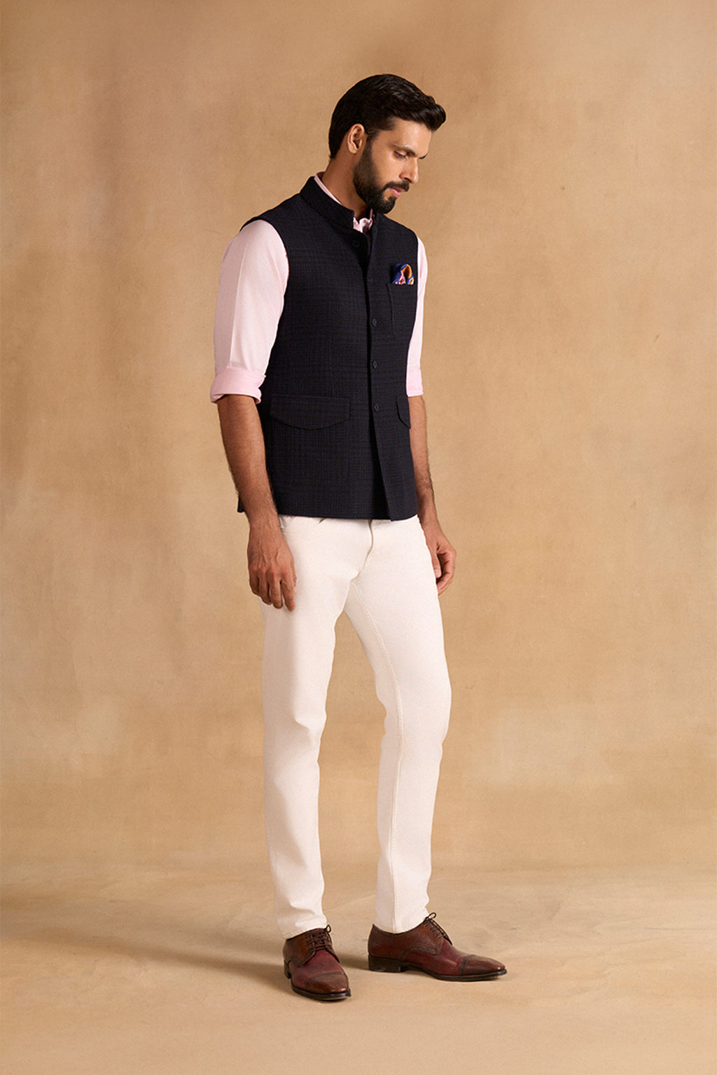 WAISTCOAT NAVY BLACK