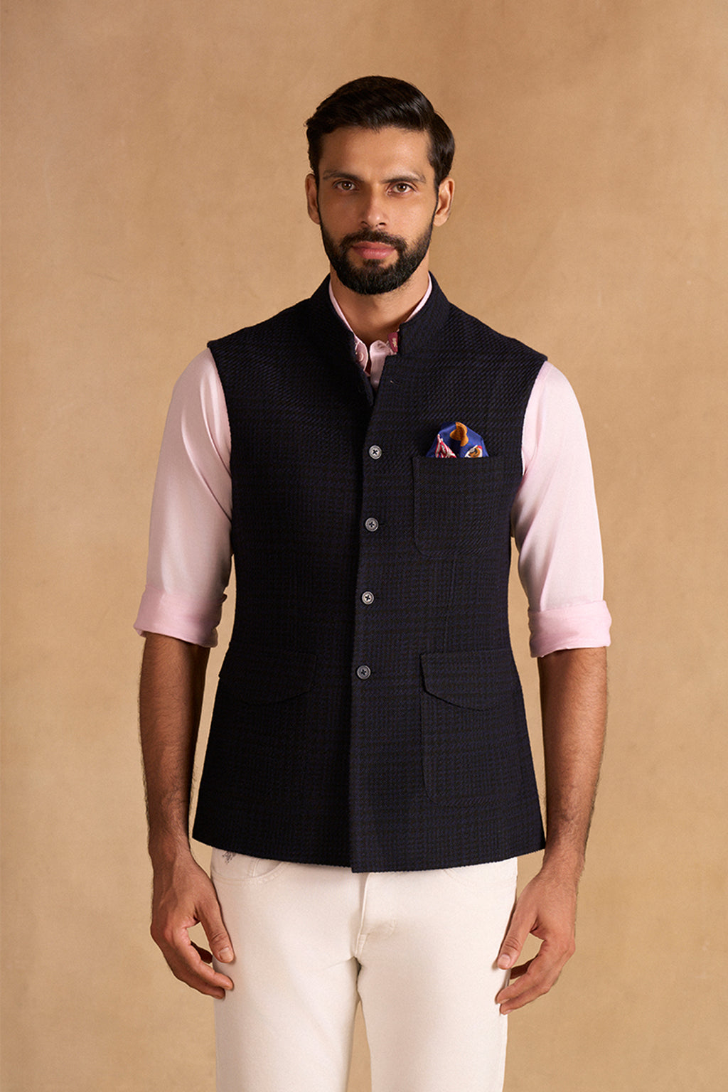 WAISTCOAT NAVY BLACK