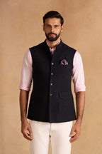 WAISTCOAT NAVY BLACK