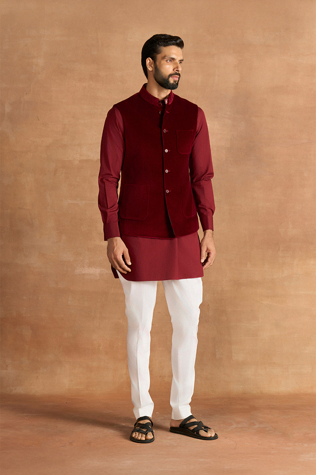 WAISTCOAT MAROON