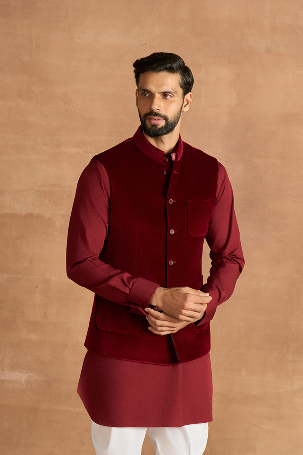 WAISTCOAT MAROON
