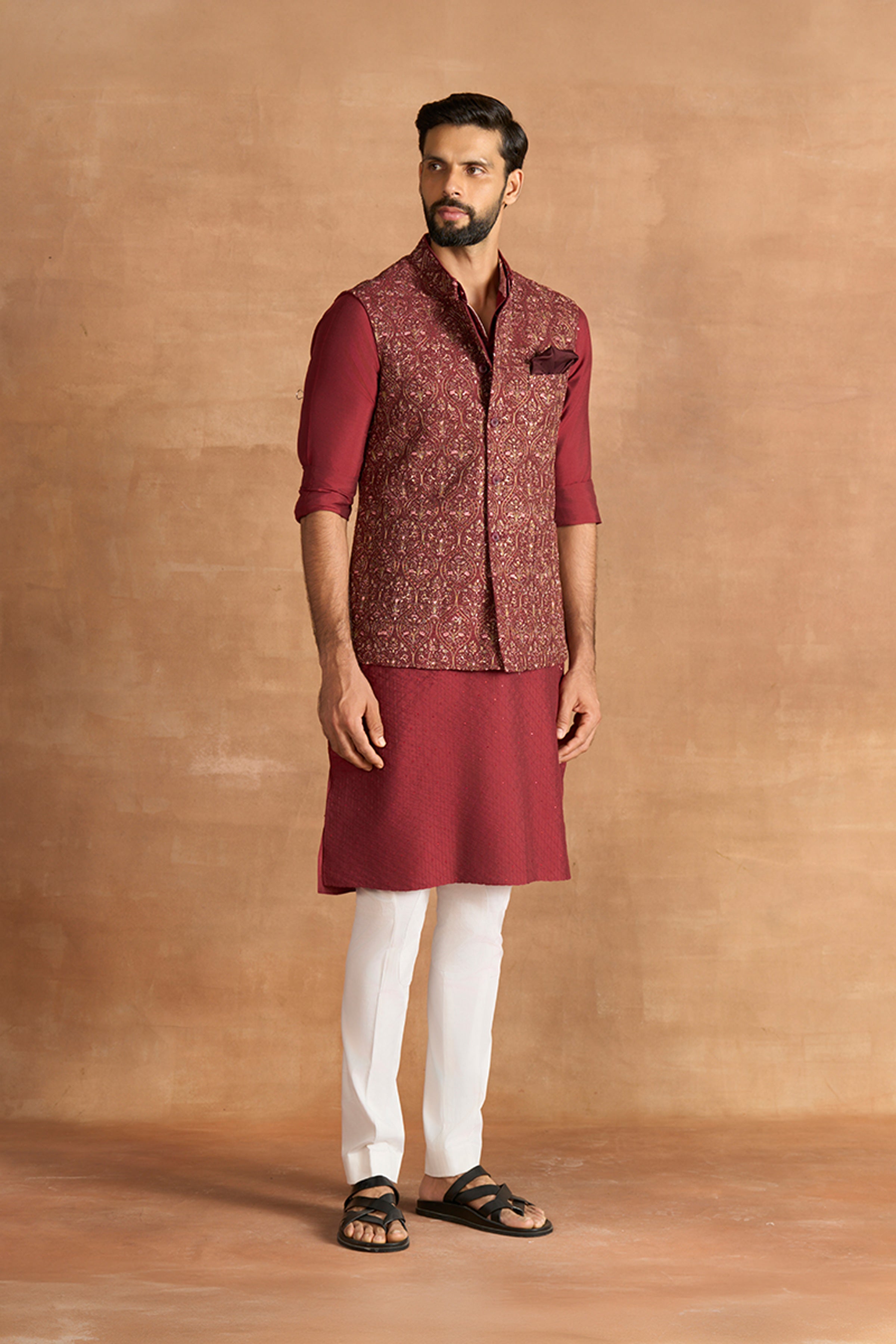 WAISTCOAT MAROON
