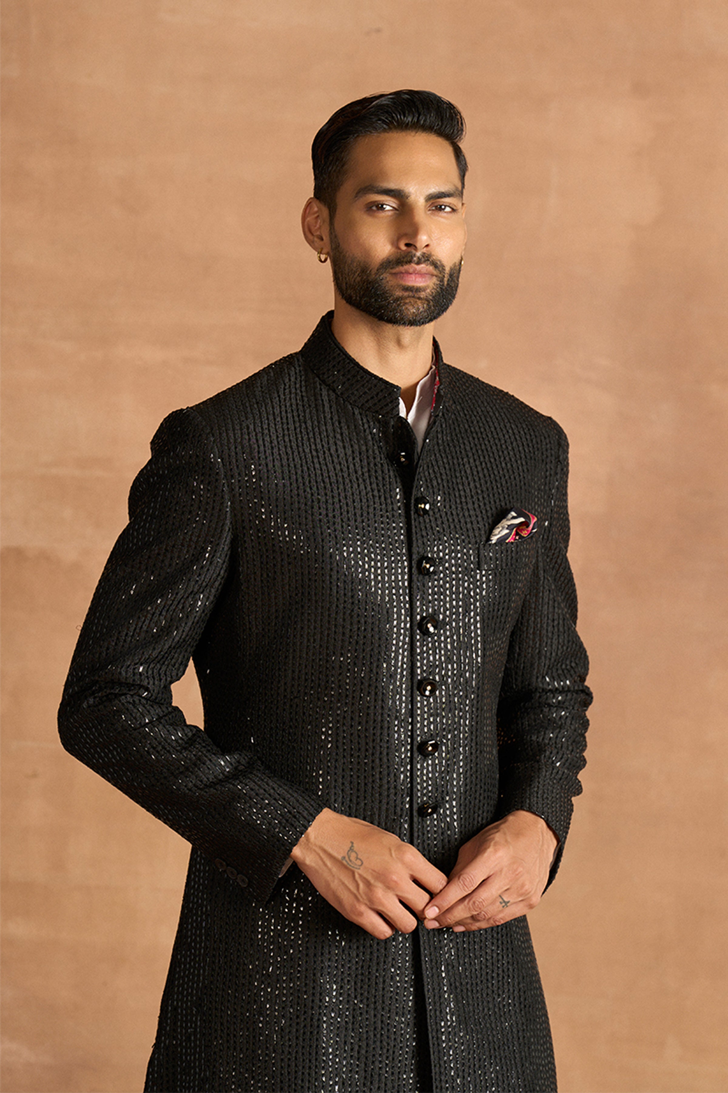 SHERWANI BLACK