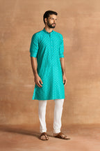 KURTA TURQ GOLD