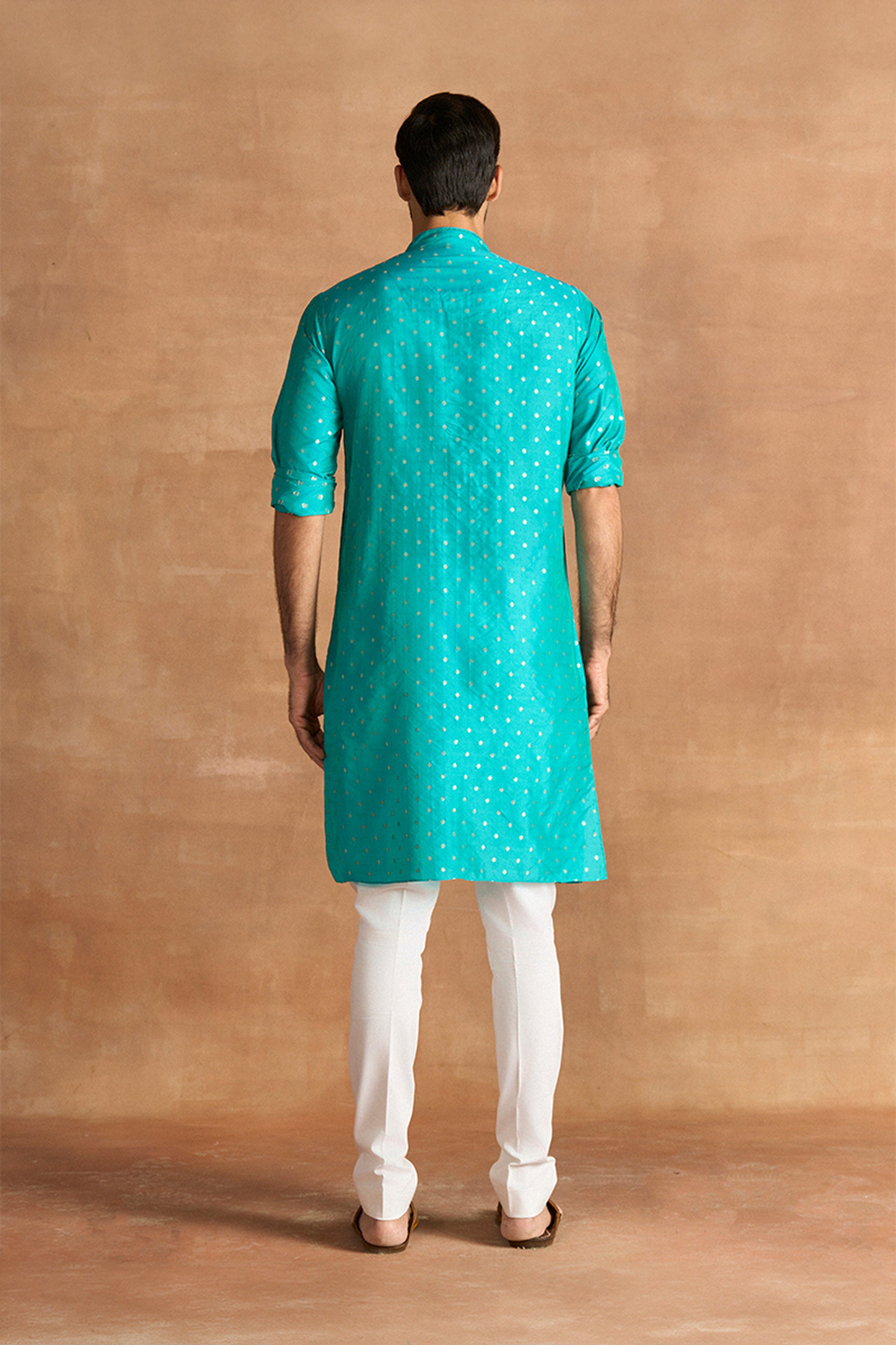 KURTA TURQ GOLD
