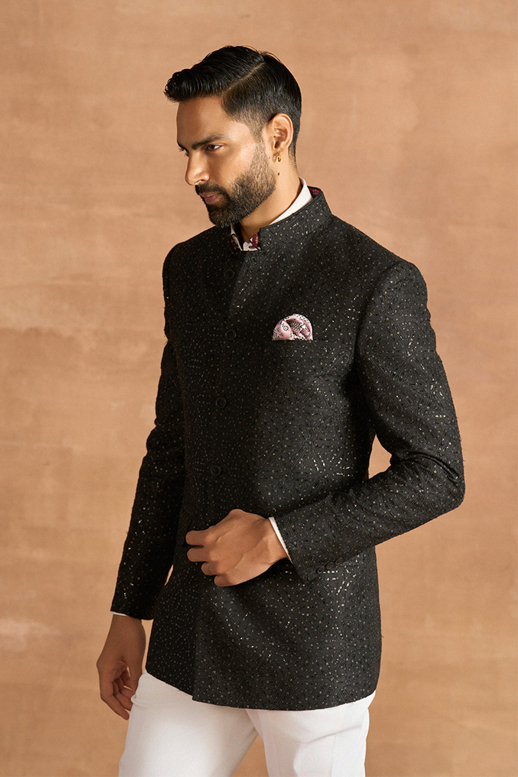 BANDHGALA BLACK